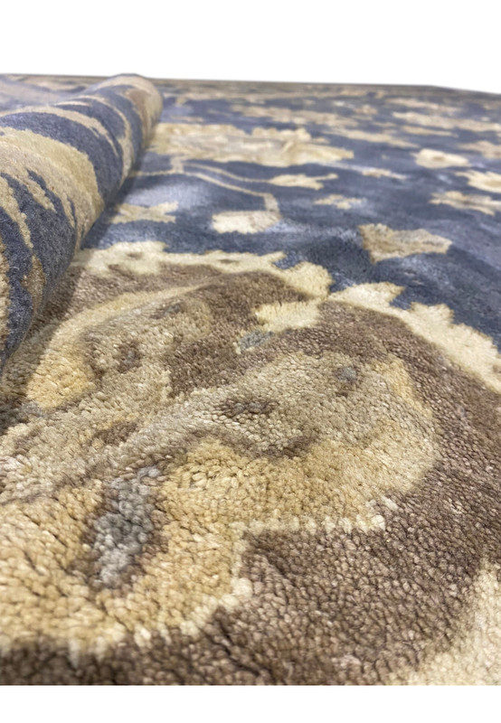 Rolled 10'2" x 20' Chobi Rug showing texture and roll tightness