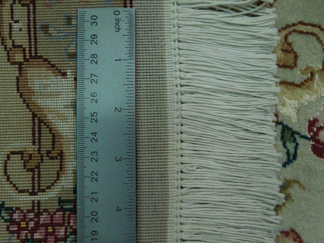 11 x 16 Super Fine Persian Tabriz Rug Wool & Silk Rug