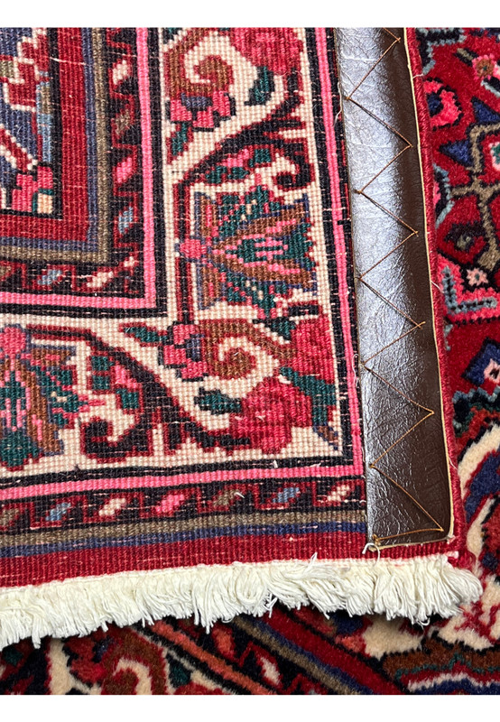 3x5 Persian Koliai tribal rug back side hand-knotted wool foundation Kurdish construction