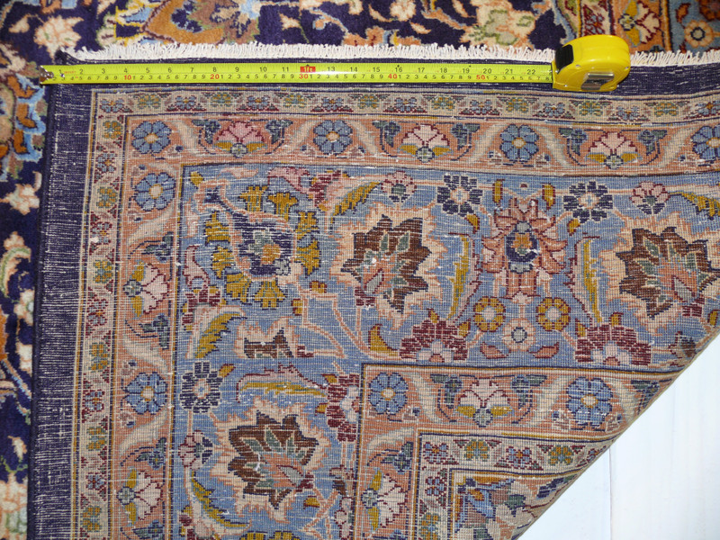 9'7" x 12'9" Persian Mashad Rug signed by master weaver