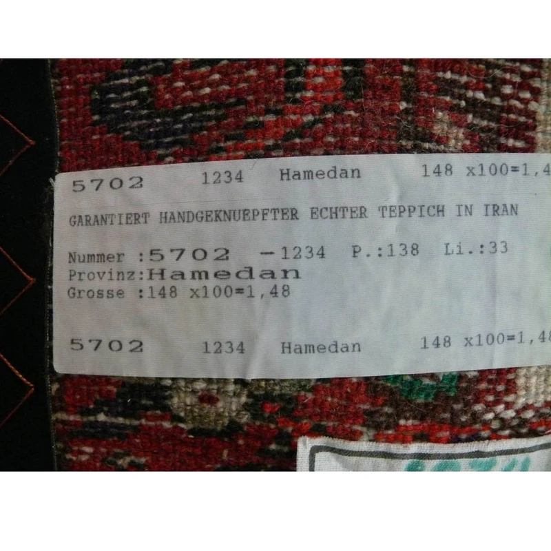 3 x 5 Persian Hamedan Rug 1