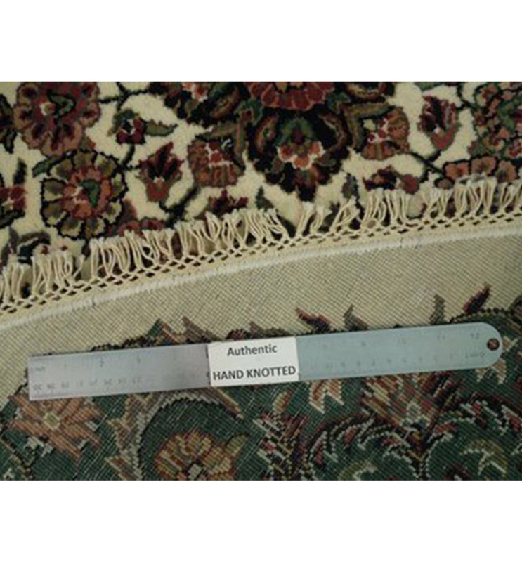 10 x 10 Floral Oriental Sarough Round Soft Wool Rug