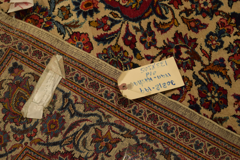 4'4" x 8'7" Antique Persian Kashan Rug