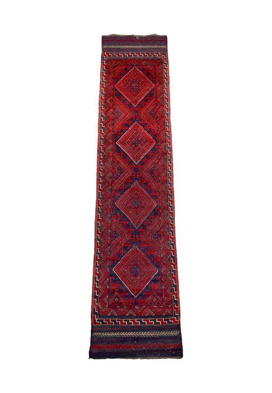 2' x 8'6" Afghan Mashwani Runner Rug