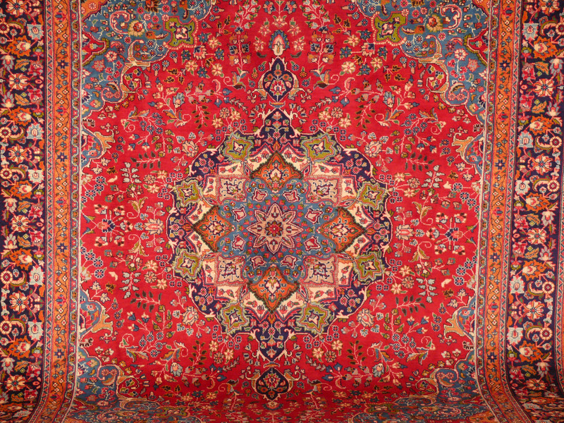 10 x 13'1 Persian Mashad Rug