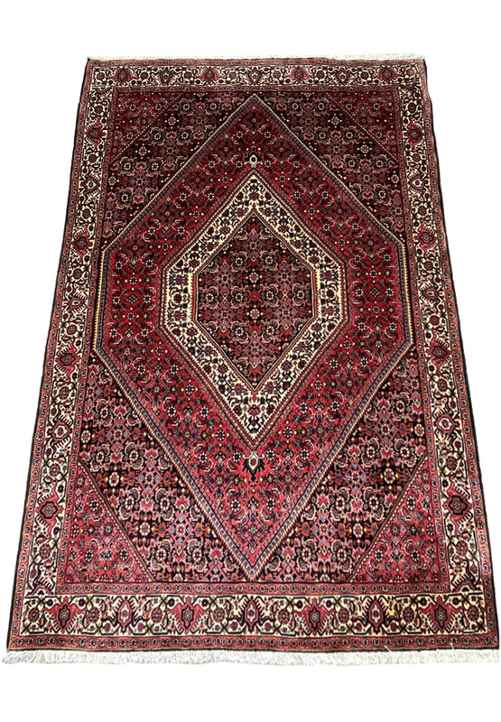 4 x 6 Persian Bijar Iron Rug 1