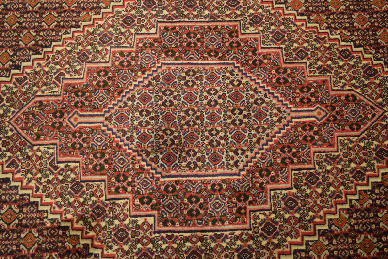 4 x 5'3 Persian Senneh Rug Kurdish Style