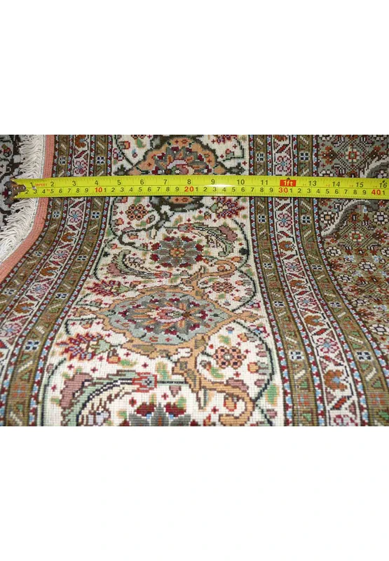 7 x 10  Persian Tabriz 50 Raj Wool and Silk Rug