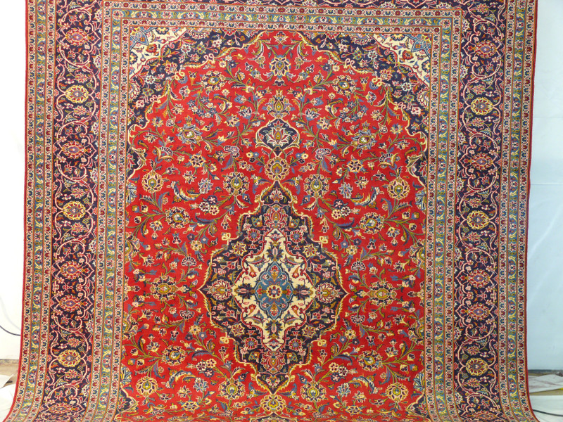 9'5 x 13'3 Persian Kashan Rug