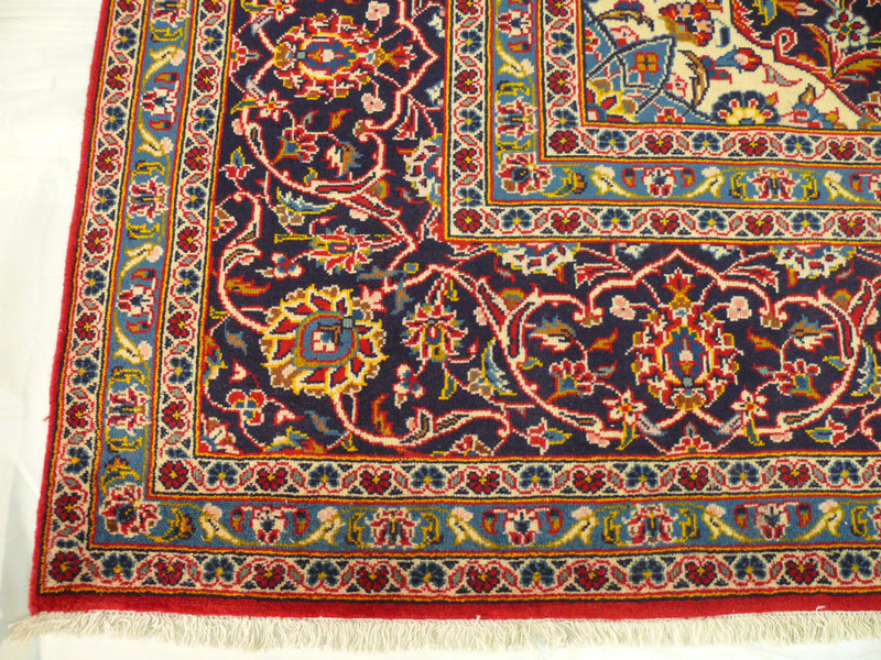 9'5 x 13'3 Persian Kashan Rug