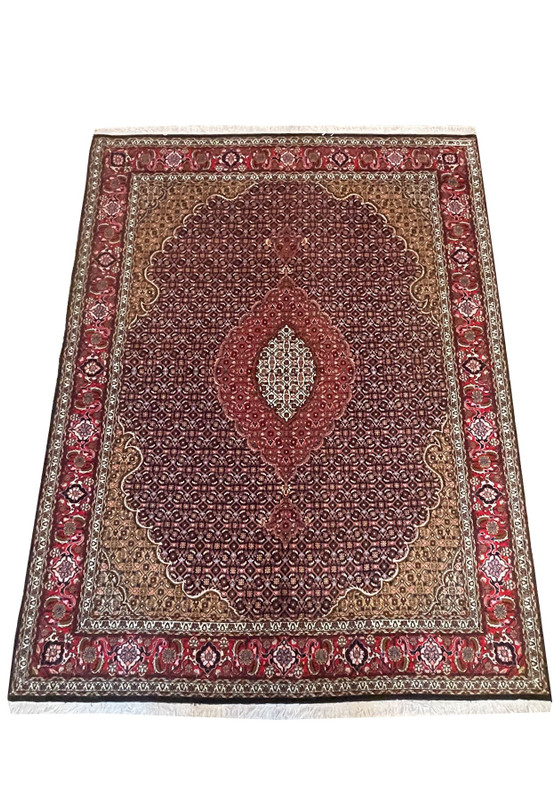 5 x 6'5 Persian Tabriz Mahi Wool & Silk Rug