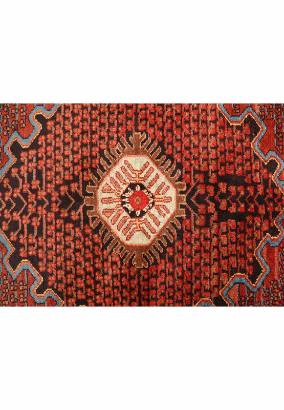 4 x 4'6 Persian Hamedan Square-ish Rug