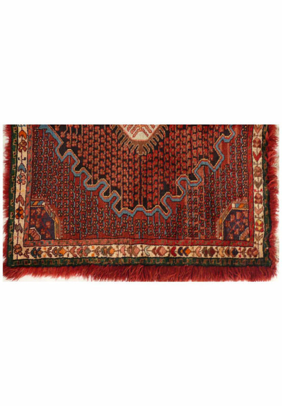 4 x 4'6 Persian Hamedan Square-ish Rug