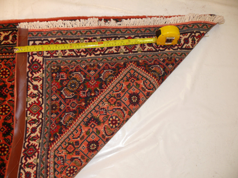 Back view of the Persian Bijar Runner Rug, showcasing the precision of the hand-knotted weave.