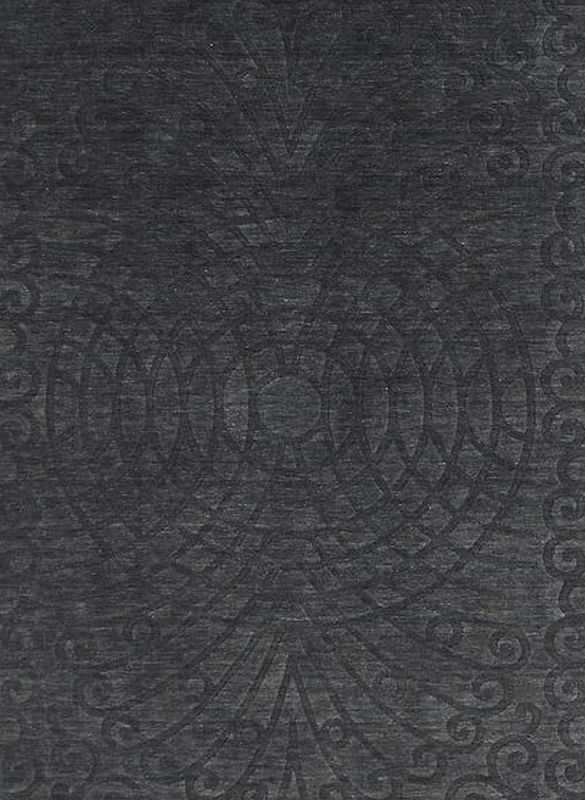5 x 8 Charcoal Black Nepalese, Handmade Wool