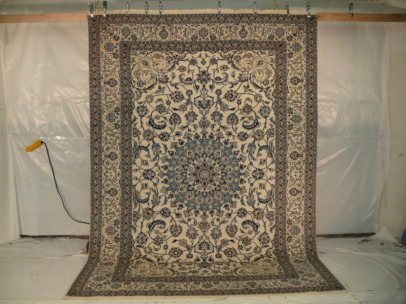 8 x 11'4" Persian Nain Rug 1