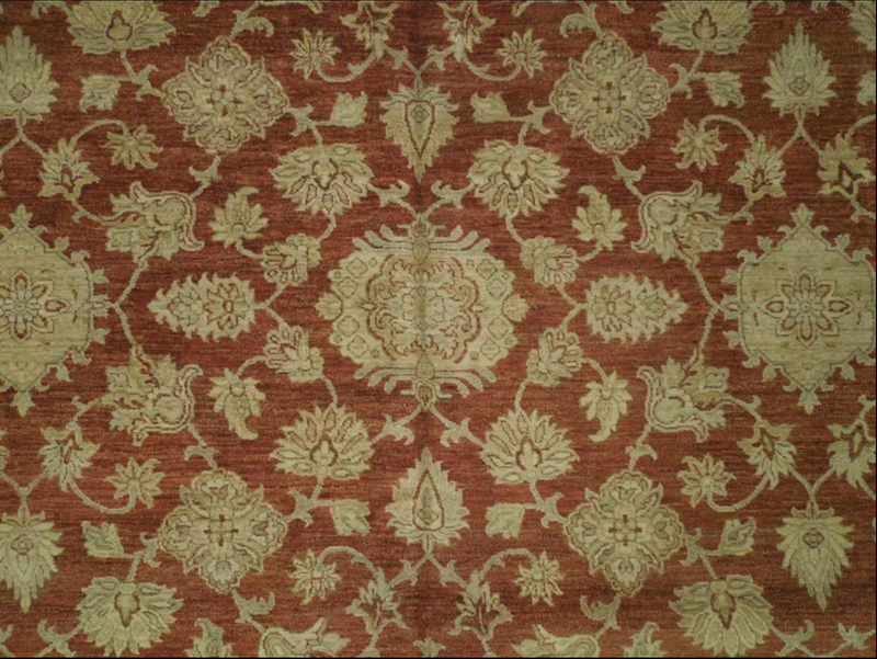 12 x18 Natural Wool & Vegetable Dyed Chobi Peshawar Rug