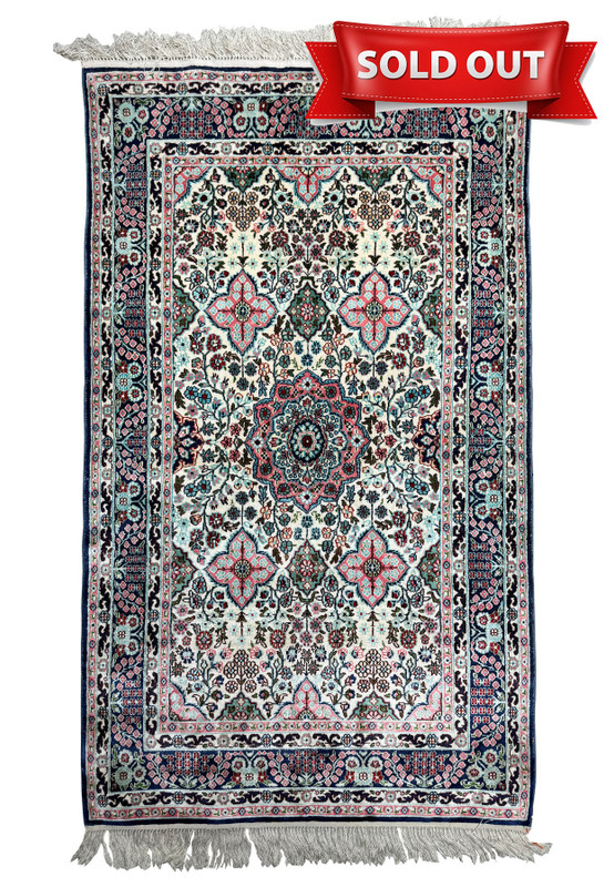 3 x 5 Persian Qum Silk Rug