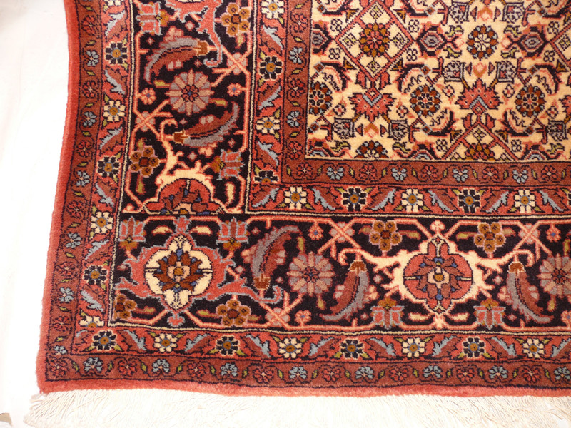 6'7 x 10 Persian Bijar Iron Rug