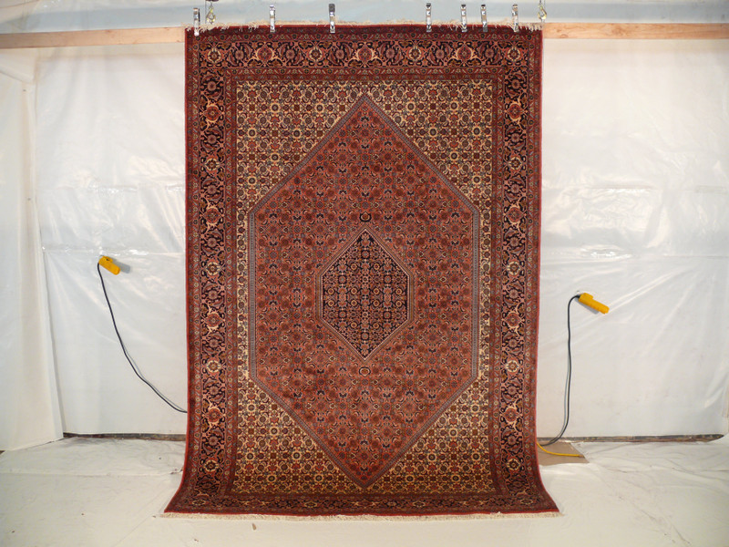 6'7 x 10 Persian Bijar Iron Rug