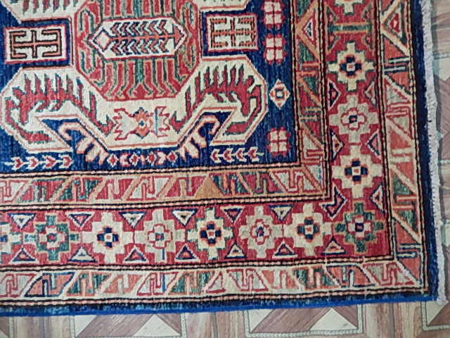 3 x 10 Caucasian Kazak Runner Plush & Thin