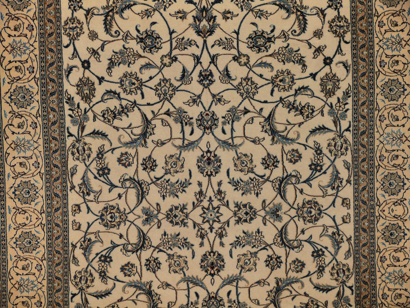 8' x 11'8" Persian Nain 9 LAA Wool & Silk Rug