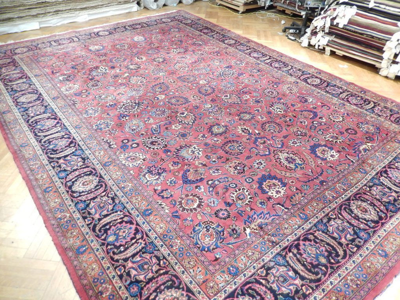 12 x 17 Persian Sarough Rug | signed by master weaver