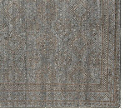 Gray Modern Affordable Handmade 5' x 8' Area Rug Silky Viscose Rayon& Wool