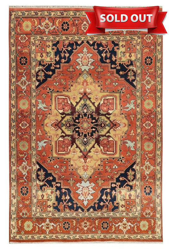 8 x 10 Geometric Oriental Serapi Rug