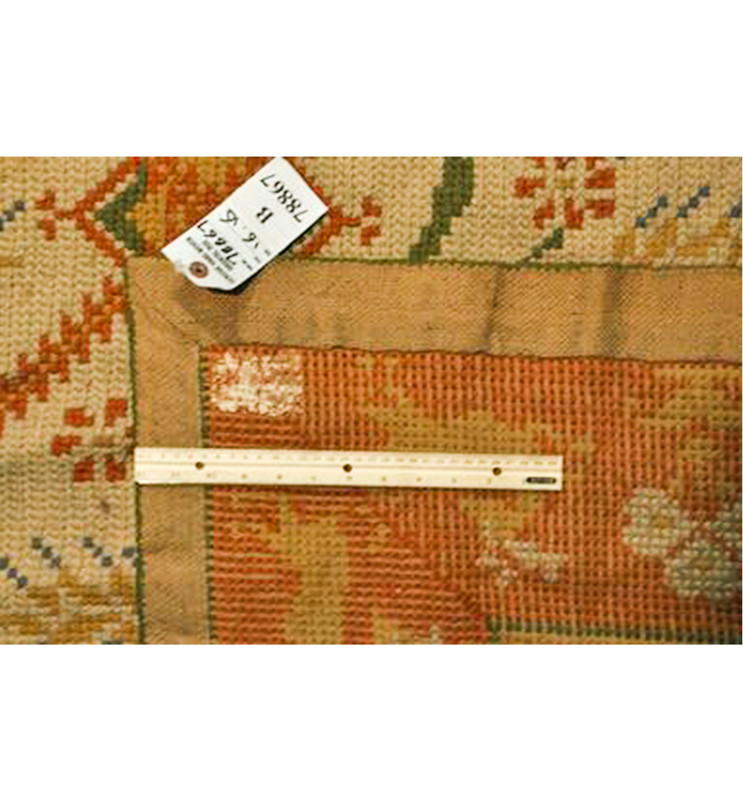 16 x 16 Flat Oriental Needlepoint Very Rare Square All Over Design Rug