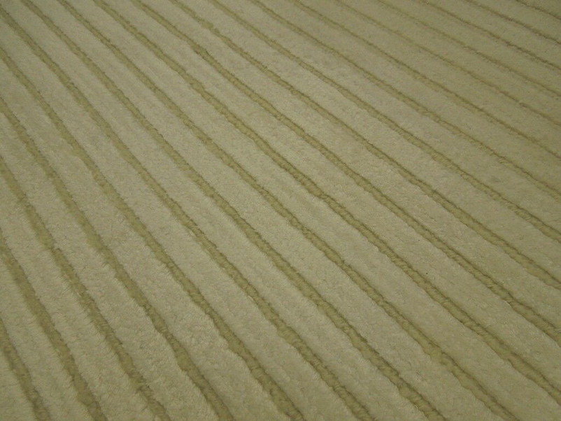 4 x 6 Area Rug Ivory Modern Handmade Plush Viscose Artificial Silk