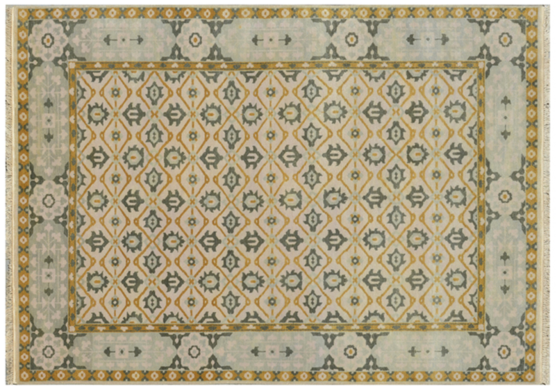 6 x 9 Transitional Pattern Livingroom Handmade Rug