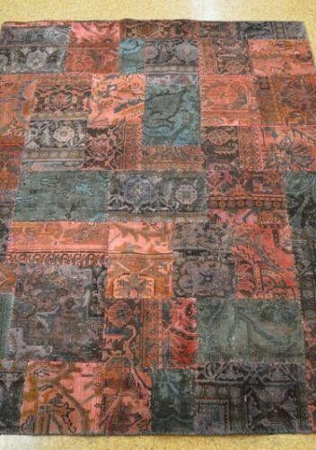 6 x 8 Modern Panel Design Patchwork Rug