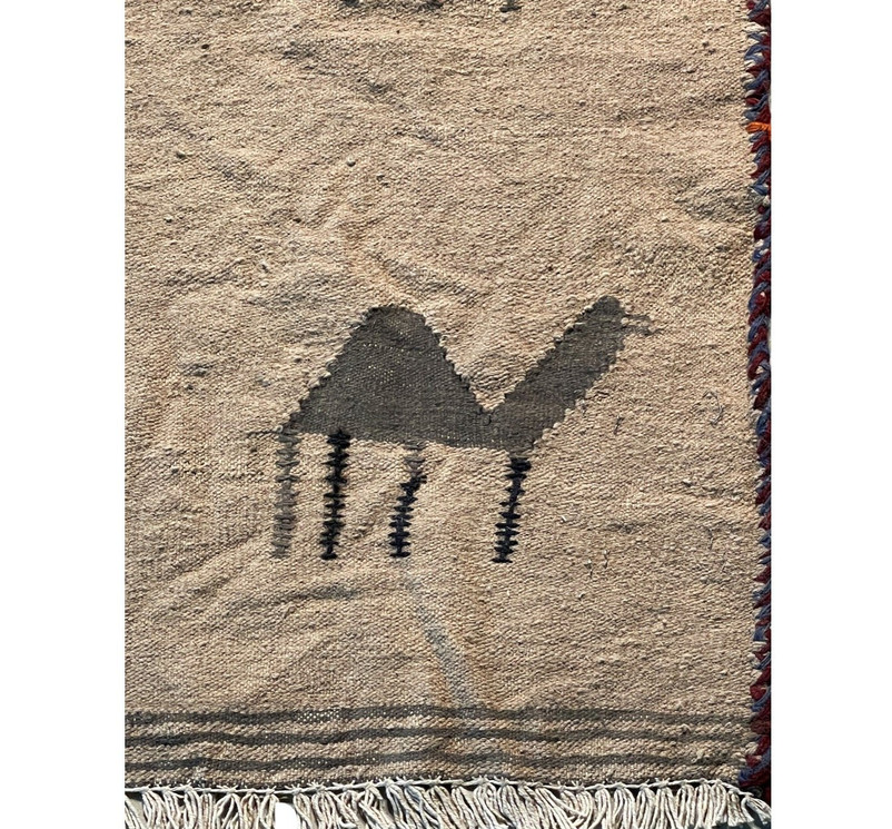 2'5" x 3'7" Antique Qashqai Kelim Rug
