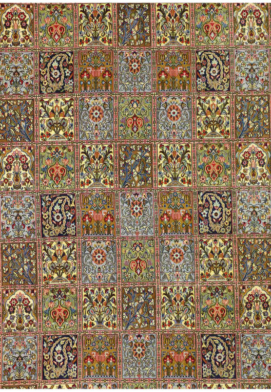 6'6 x 9'9 Persian Qum Kork Rug