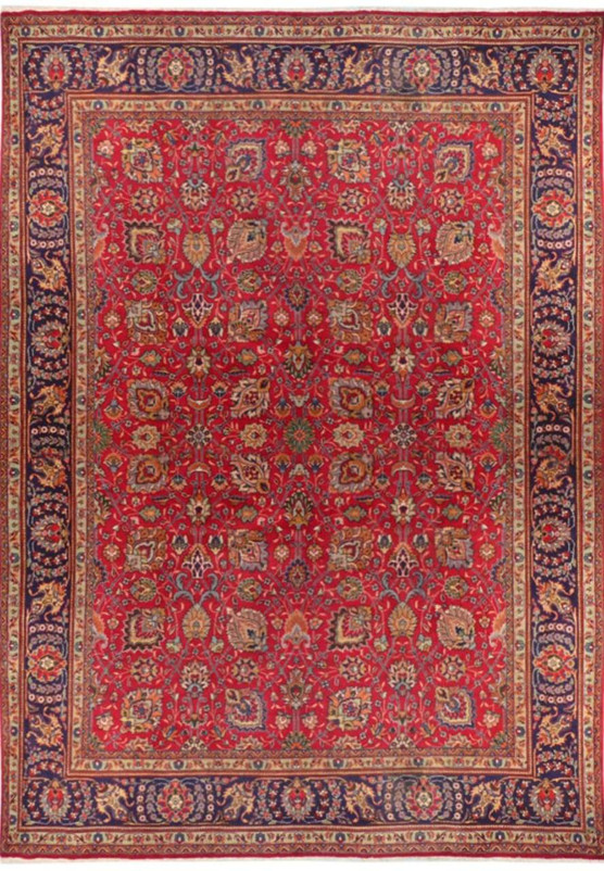 10 x 13 Persian Tabriz Rug Allover Design