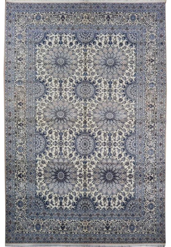 7 x 11 Persian Nain Habibian Wool & Silk 6 LAA Rug | Signed by Chief Weaver