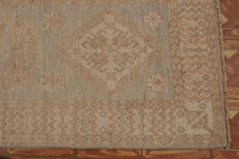 2'6'' x 9' Chobi Peshawar Sun Dried Rug Ancient Pot Dyeing Elegant Runner