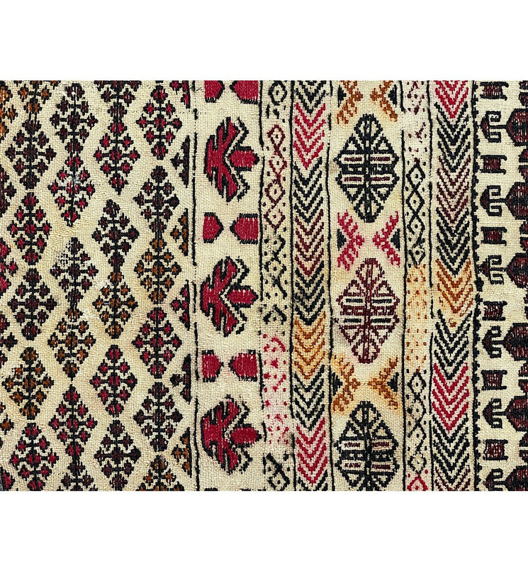 3'8" x 5'4" Antique Persian Baluch Rug