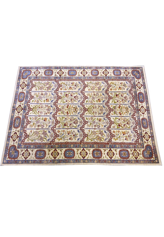 Top view of the 12 x 16 Oriental Ziglar Rug, displaying overall floral design.
