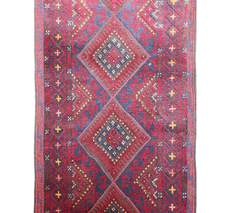 2' x 9'1" Afghan Mashwani Runner Rug