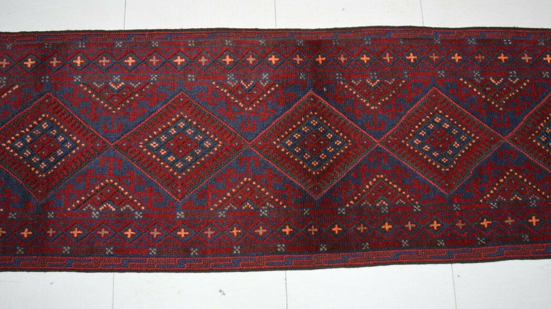 2' x 9'1" Afghan Mashwani Runner Rug