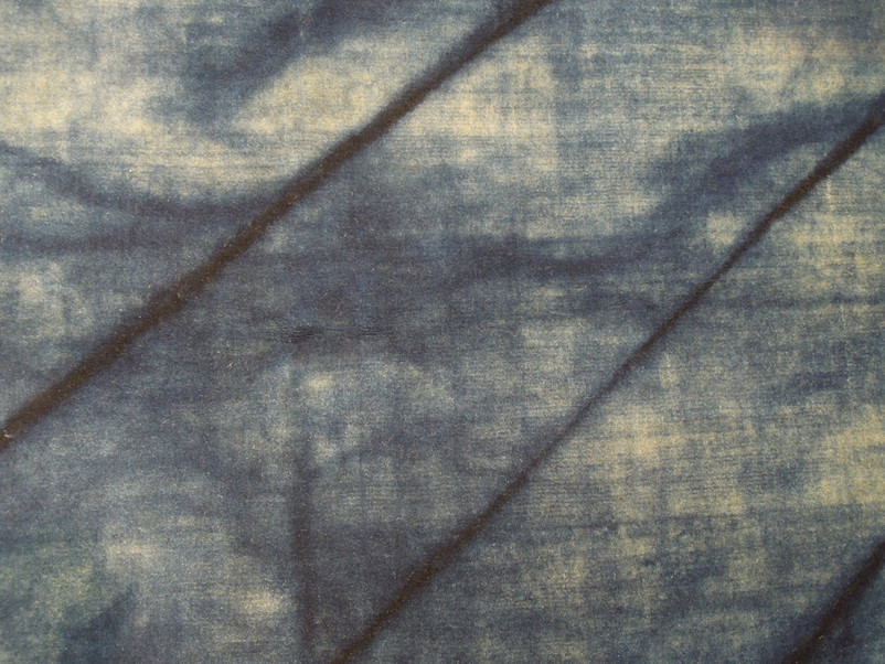 5 x 8 Blue New Modern Genuine Hand-knotted Rug