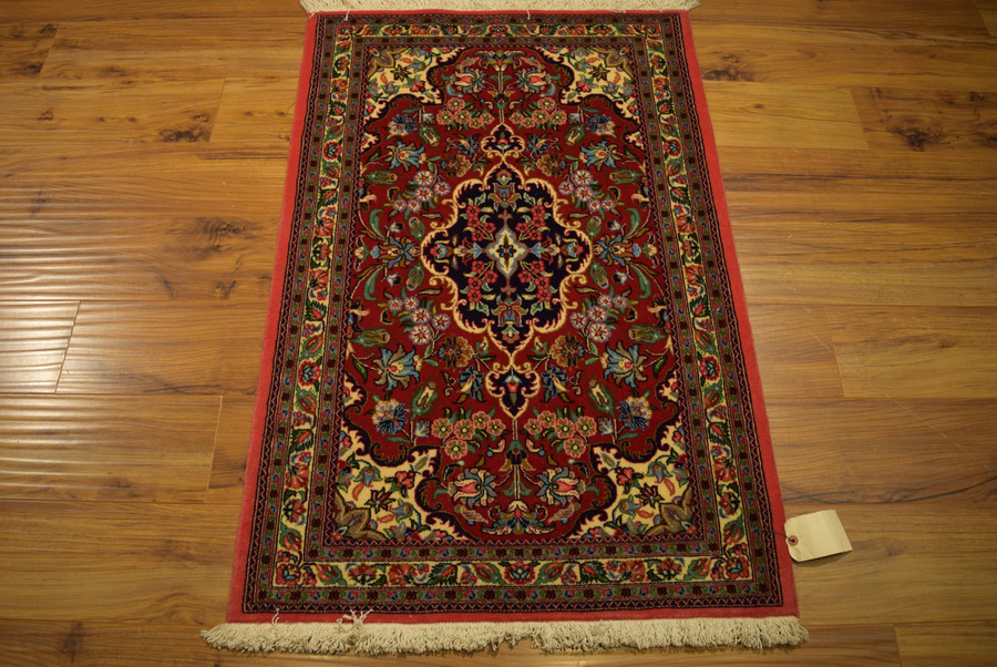2'6" x 3'8" Persian Qum Kork Rug