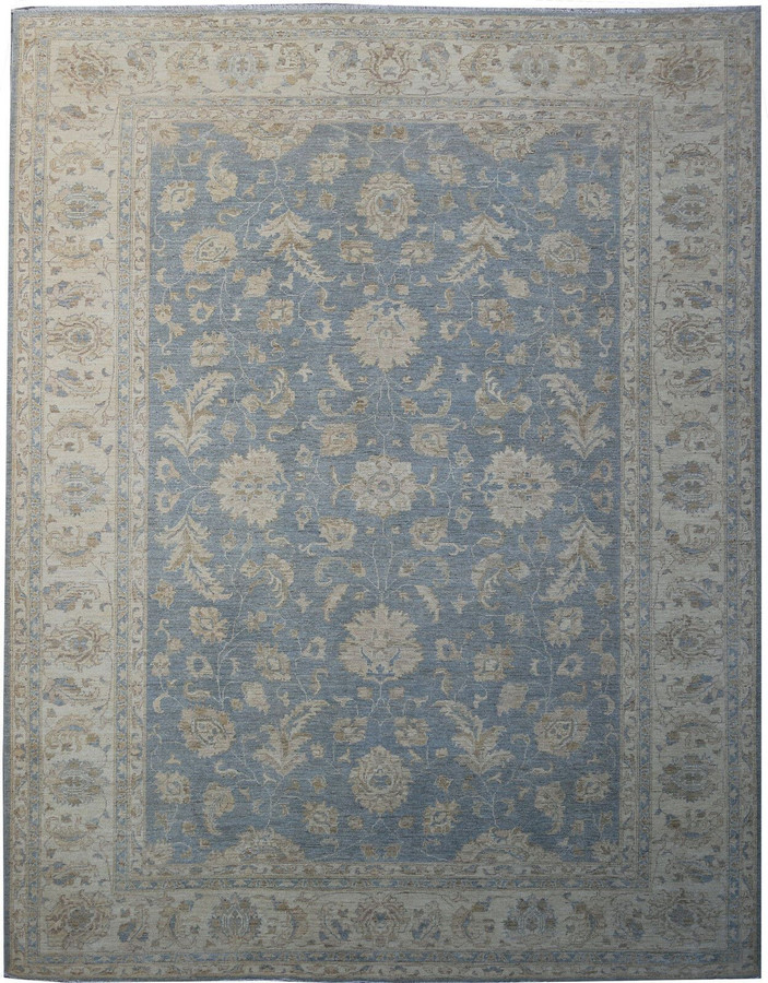 9 x 12 Chobi Oushak Rug Antique Look