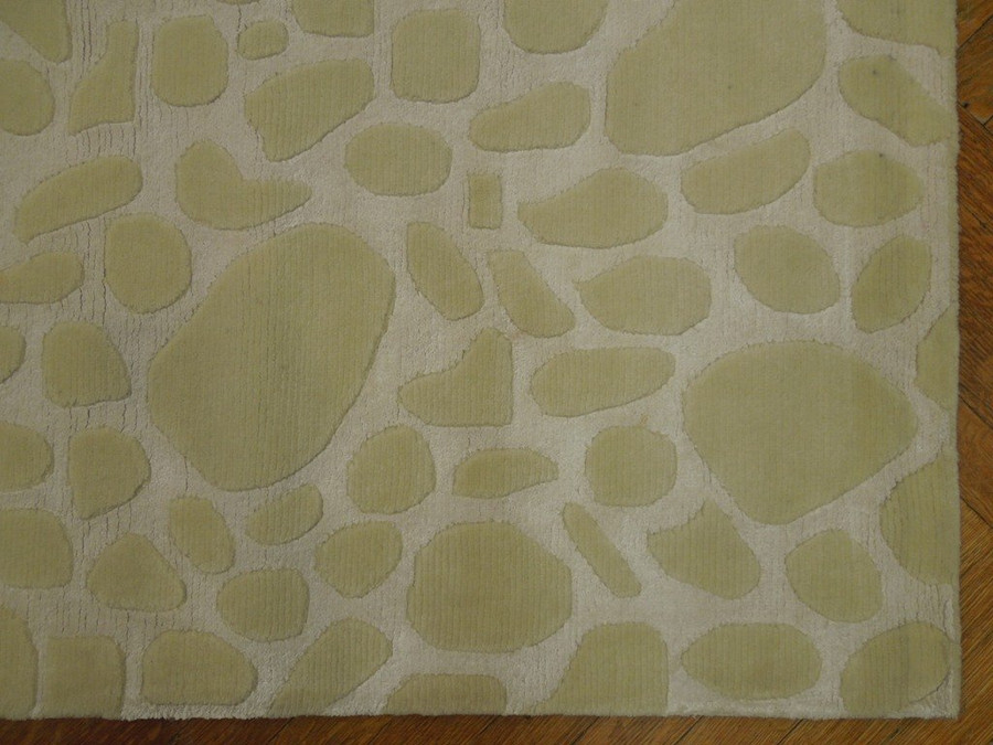 Soft Hand Knotted Modern 14x11 Silk&Wool Area Rug
