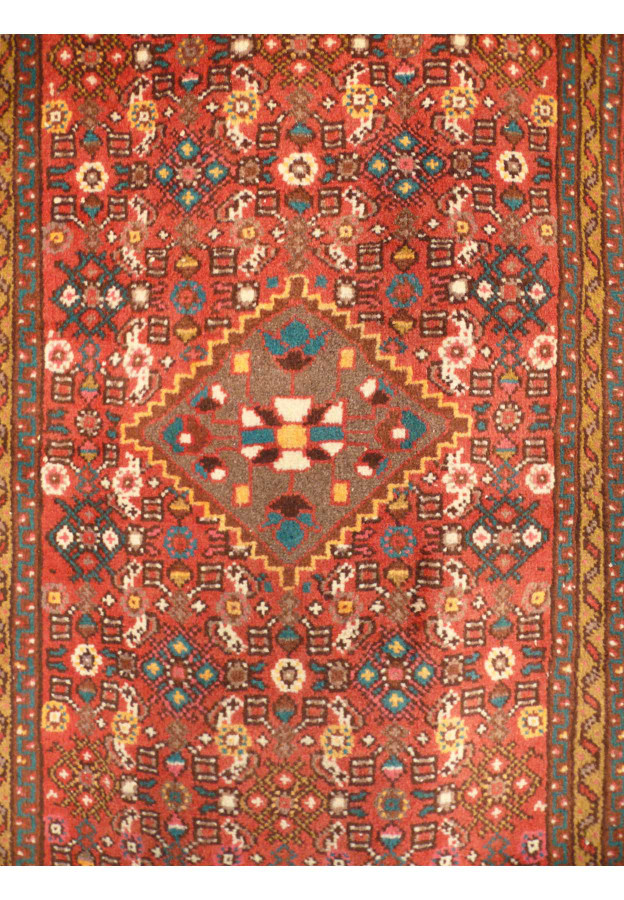 2'6 x 10'4 Persian Hosseinabad Runner Tribal Rug