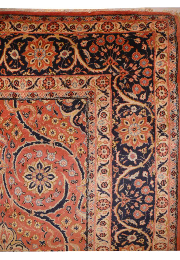 7 x 10 Persian Bijar Botanical Design Rug