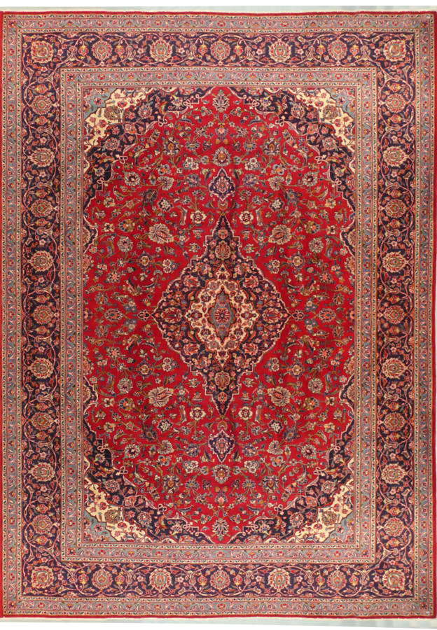 10'2" x 14'1" Persian Kashan Rug