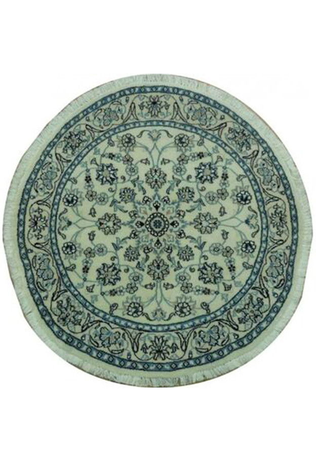 3'7" x 3'7" Persian Nain Round Rug